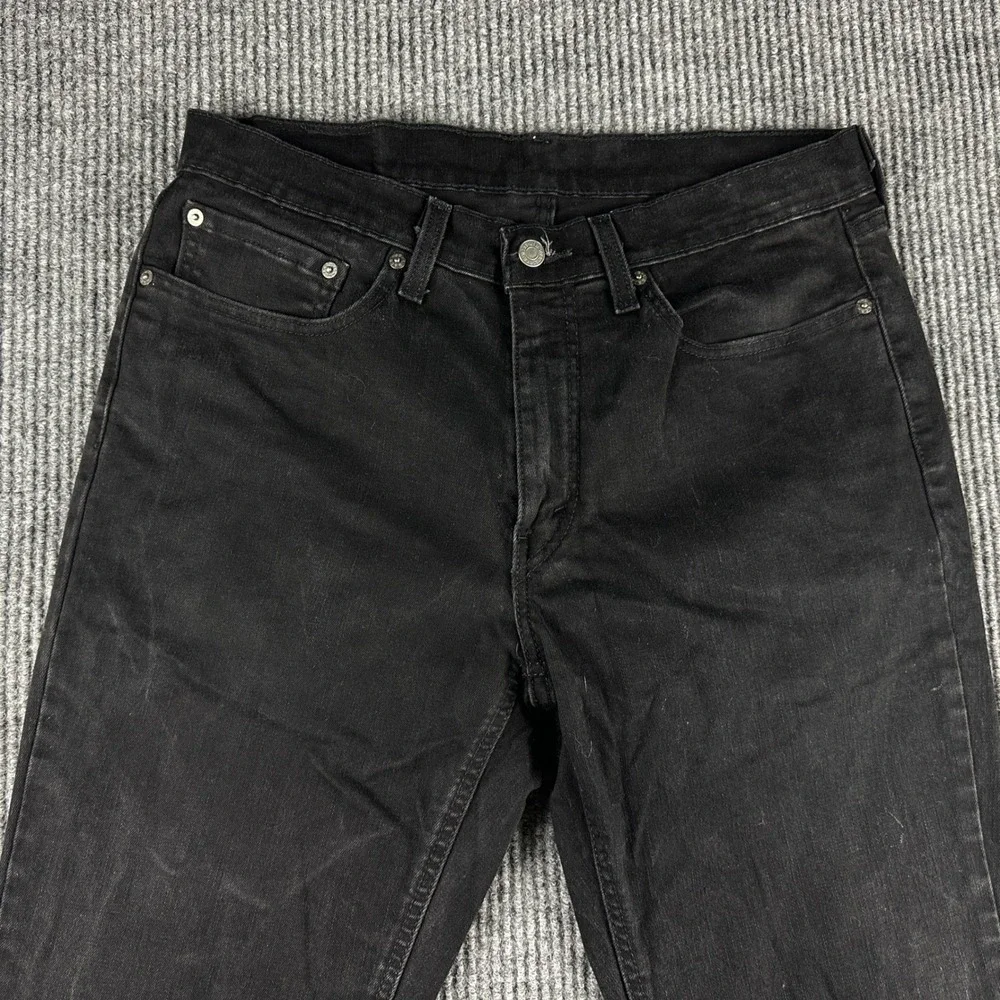 Levis 531 Athletic Slim Jeans Mens 34x32 Black Denim Pants 531-0010